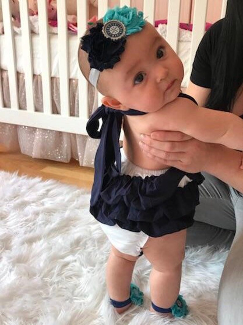 Seattle Mariners Romper Mariners Baby Clothes Seattle Etsy