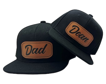 SHIPS FREE! Daddy and Me Snapback Hats, Matching Hats for Father and Son, Custom Daddy and Baby Matching Hat, Each Hat Sold Separately