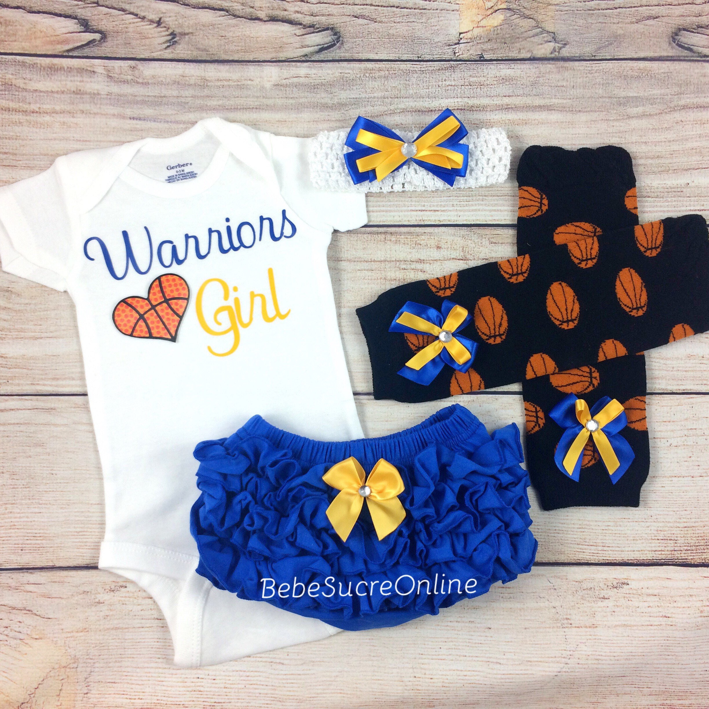 baby girl warriors outfit