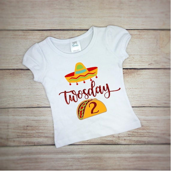 Kids 2 Dos Cumpleanos 2nd Birthday Party Taco Twosday Shirt Kids 2 Dos Cumpleanos 2nd Birthday Party Taco Twosday Shirt