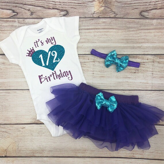 It's My Half Birthday Baby Girl Bodysuit, 1/2 Birthday Baby Girl