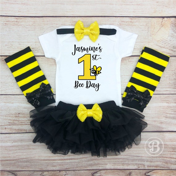 Baby First Birthday Bodysuit Outfit - Funny One Outfit Girl Baby Clothes