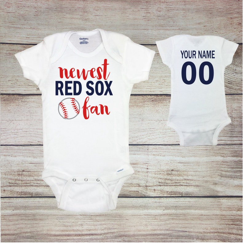 Newest Red Sox Fan Baseball Baby Bodysuit Unisex Baseball Etsy