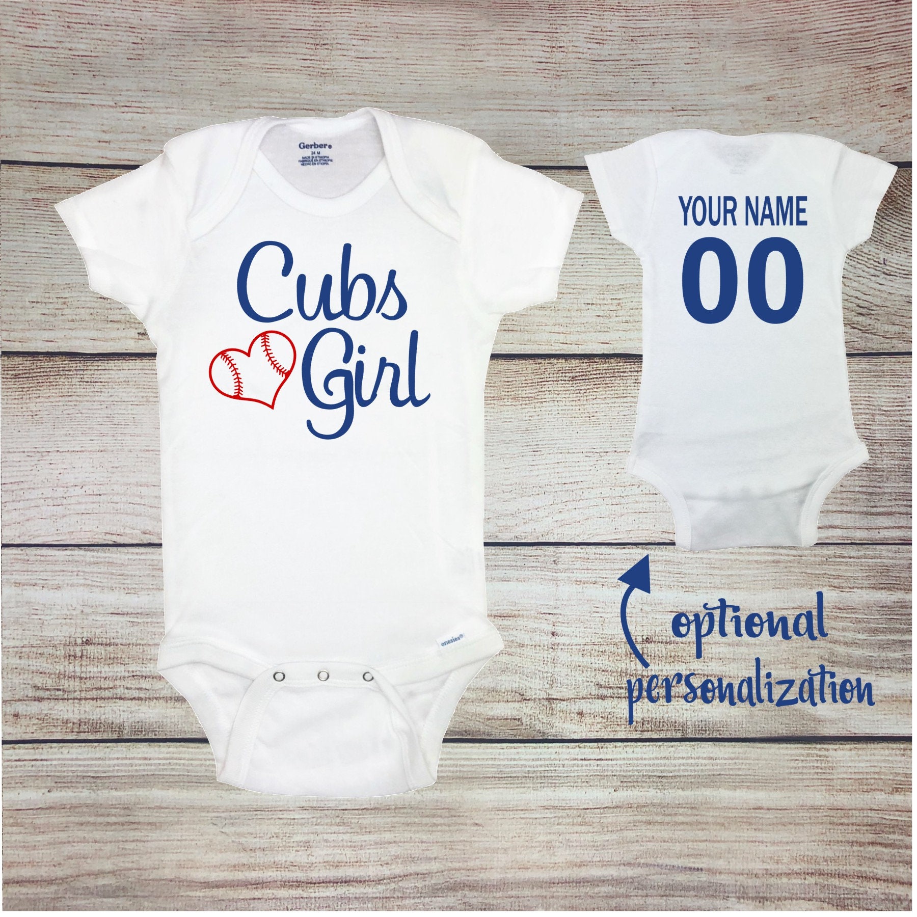 Cubs Girl Baseball Game Day Outfit Sparkly Baseball Baby Girl Etsy