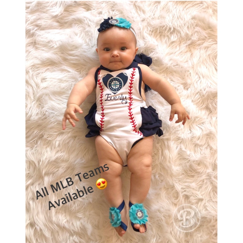 Texas Rangers Baby Clothes TX Rangers Baby Girl Romper Rangers Baby Girl Rangers Game Day Outfit
