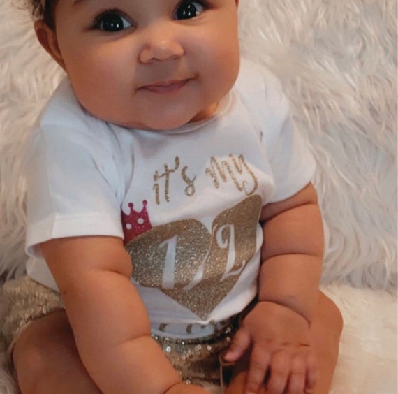 It's My Half Birthday Baby Girl Bodysuit, 1/2 Birthday Baby Girl Clothes, Baby Girl 6 Month Birthday