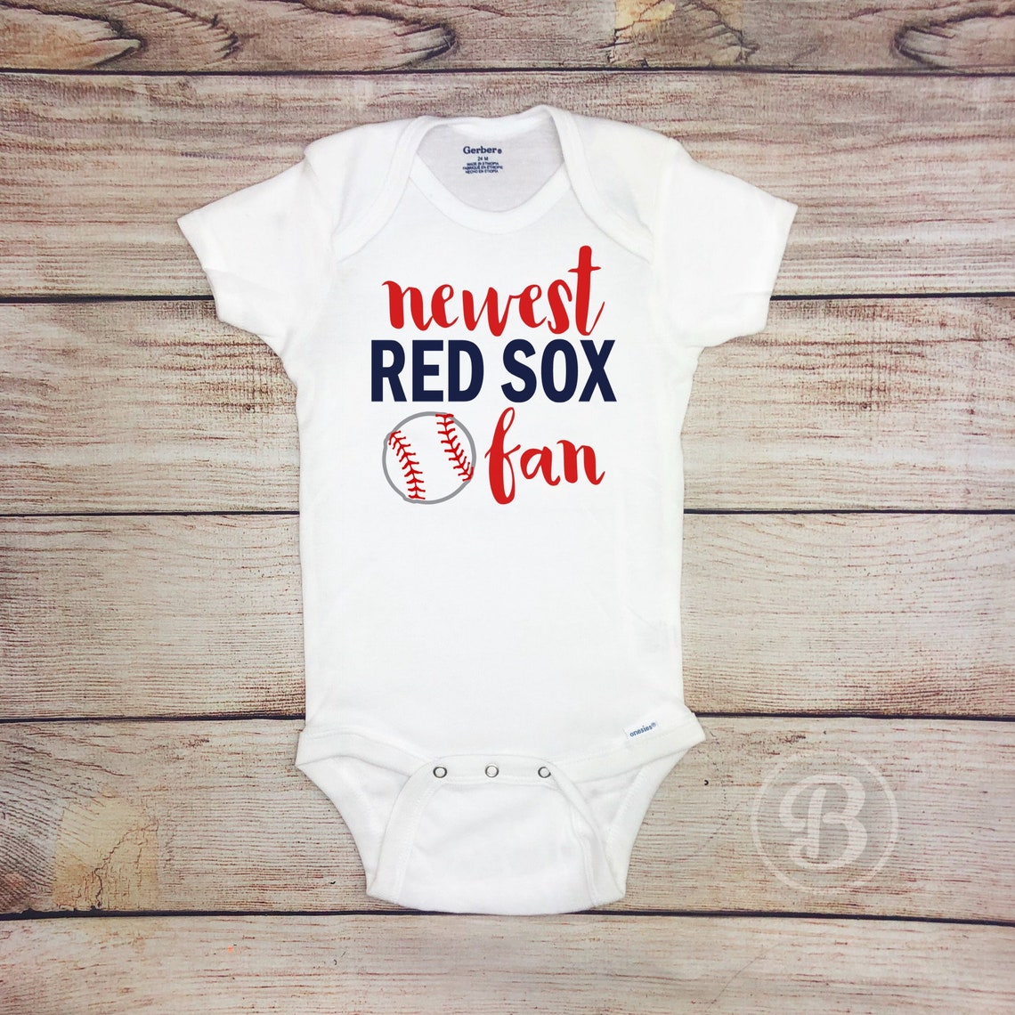 Newest Red Sox Fan Baseball Baby Bodysuit Unisex Baseball Etsy