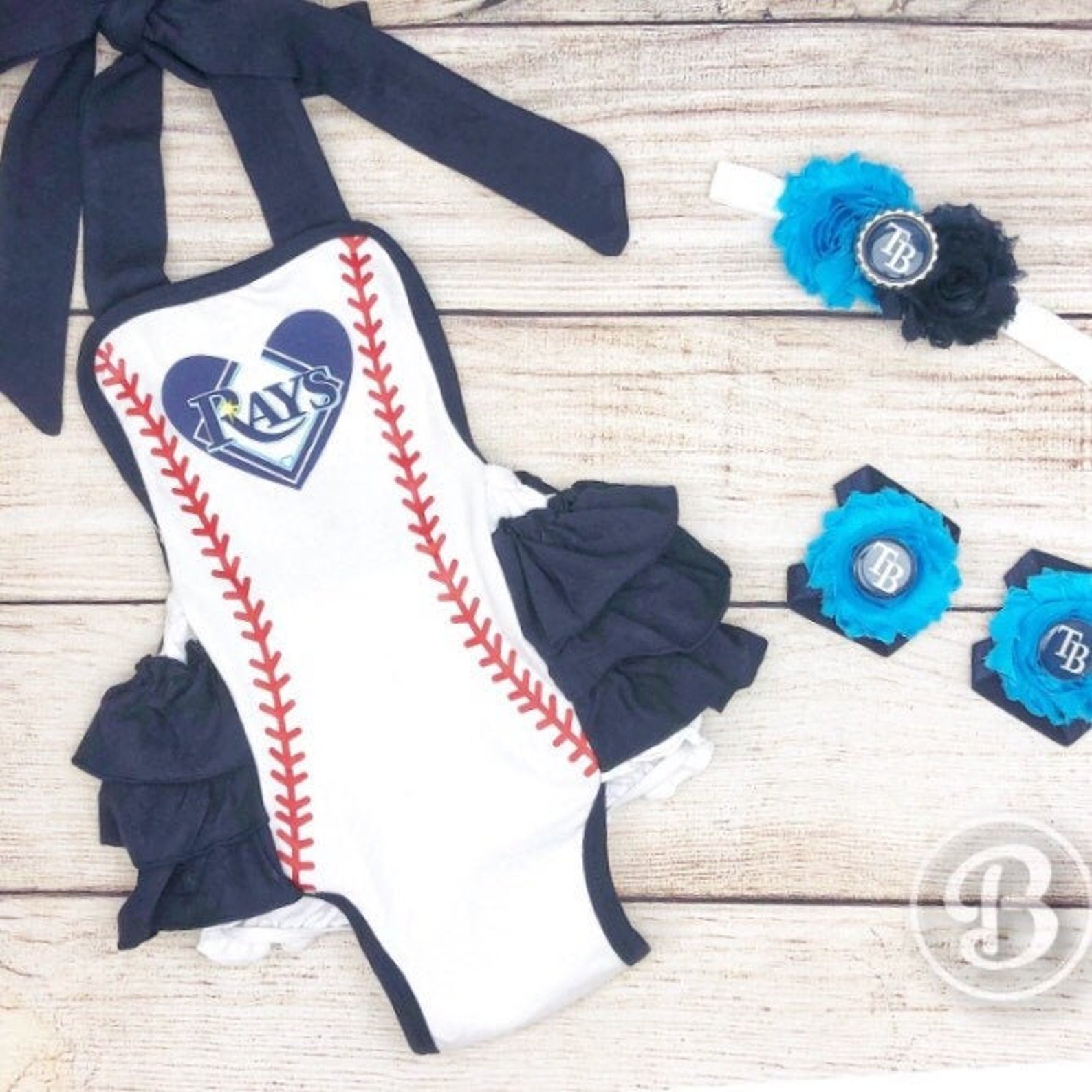 Tampa Bay Rays Romper TB Rays Baby Clothes Tampa Bay Rays Etsy