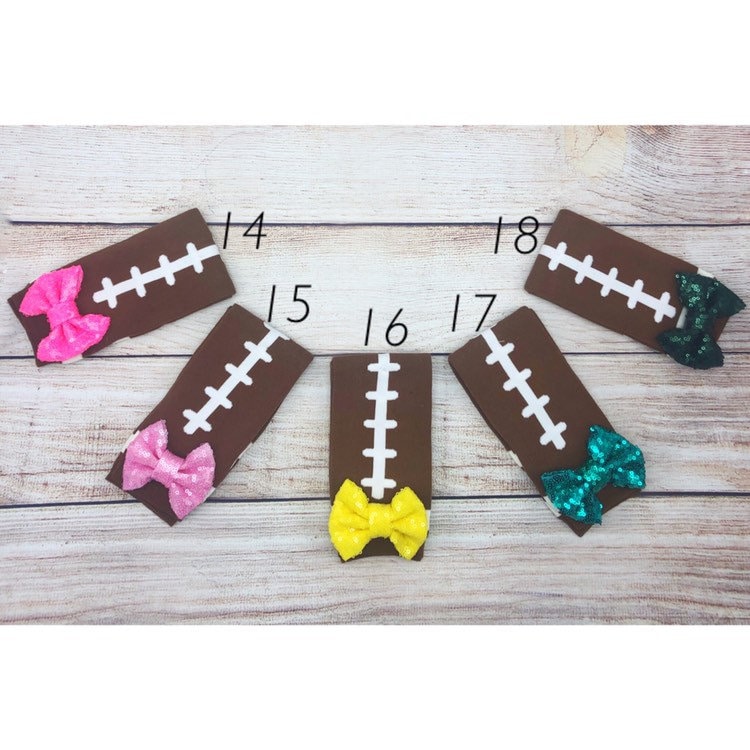 Baby Football Leg Warmers, Sequin Bow Football Leg Warmers for Baby and Toddler, Football Accessories for Kids