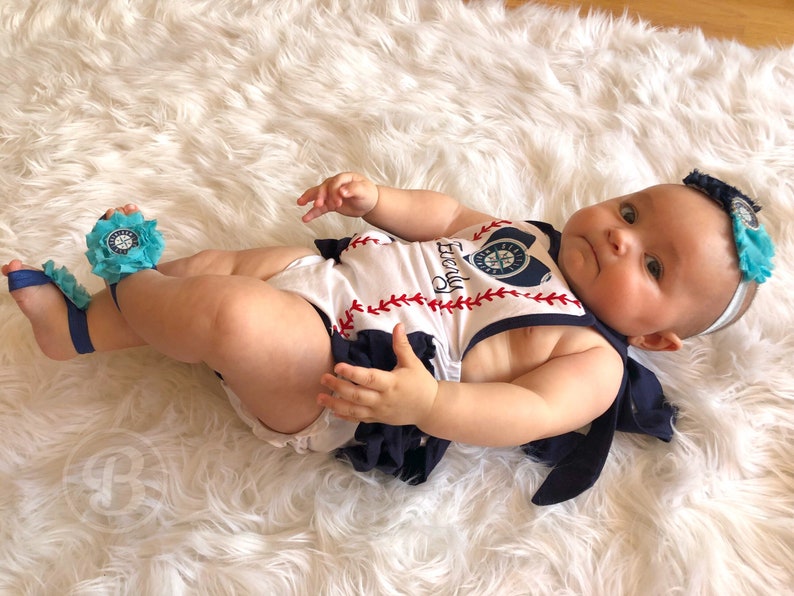 Seattle Mariners Romper Mariners Baby Clothes Seattle Etsy