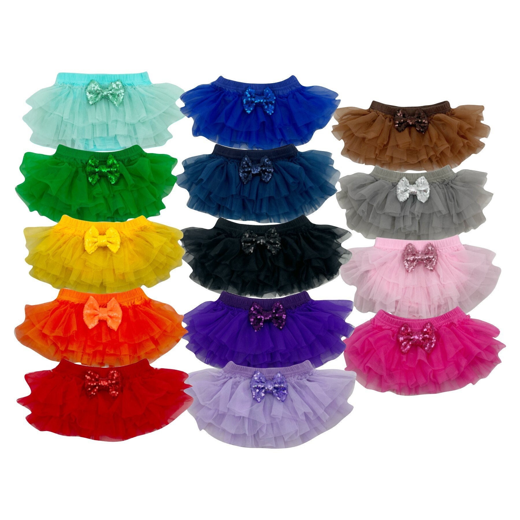 FREE SHIPPING! Baby Girl Tutu Bloomers, Infant Girl Tutu, Baby Girl Ruffle Tutu Bloomers, Chiffon Tutu for Baby, Newborn Photography Prop