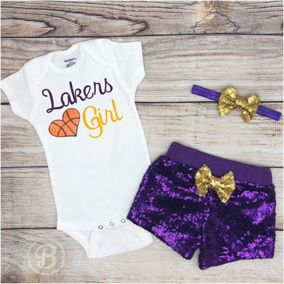 lakers baby girl clothes