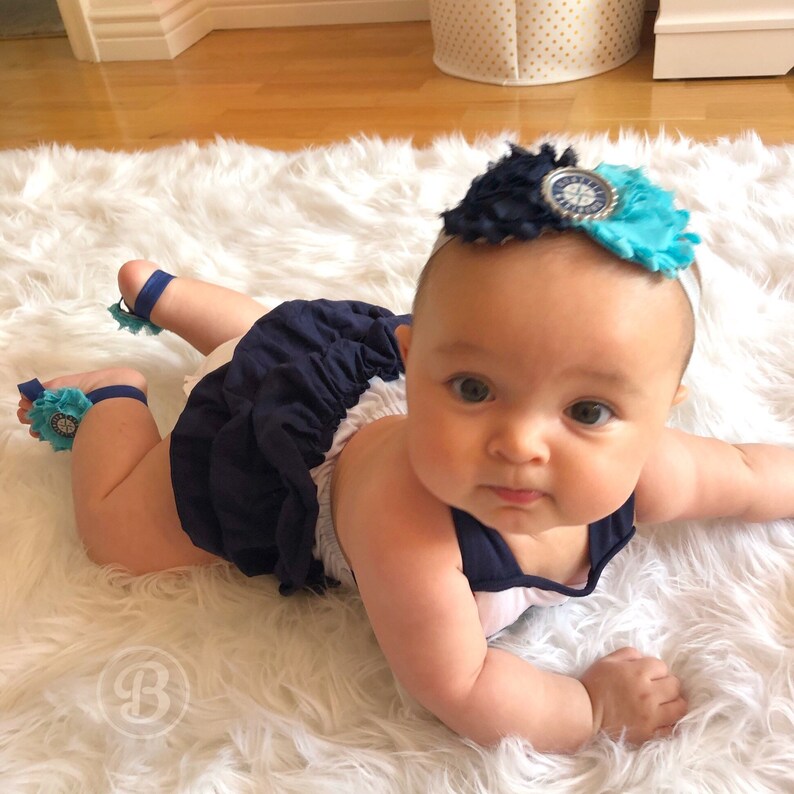 Seattle Mariners Romper Mariners Baby Clothes Seattle Etsy