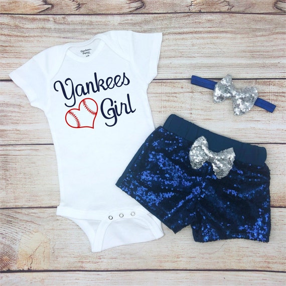 yankees baby clothes girl