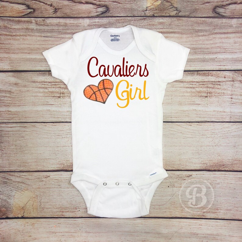 Cavaliers Girl Game Day Outfit Navy Blue and Wine Basketball Baby Outfit Basketball Baby Bodysuit Sparkly Basketball Baby Girl Clothes