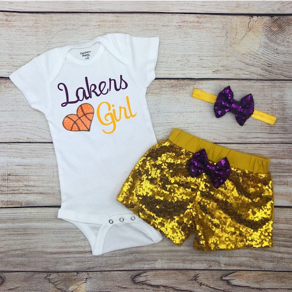 lakers baby girl outfit