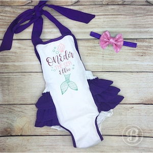ONEder the Sea 1st Birthday Romper, Mermaid 1st Birthday Romper, One Mermaid Birthday Romper, Personalized 1st Birthday Outfit