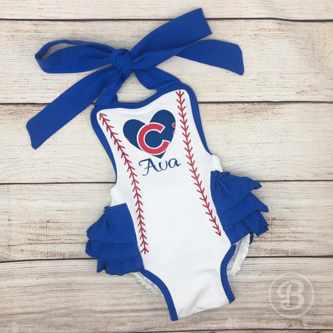 Chicago Cubs Romper Cubs Baby Clothes Chicago Cubs Baby Etsy