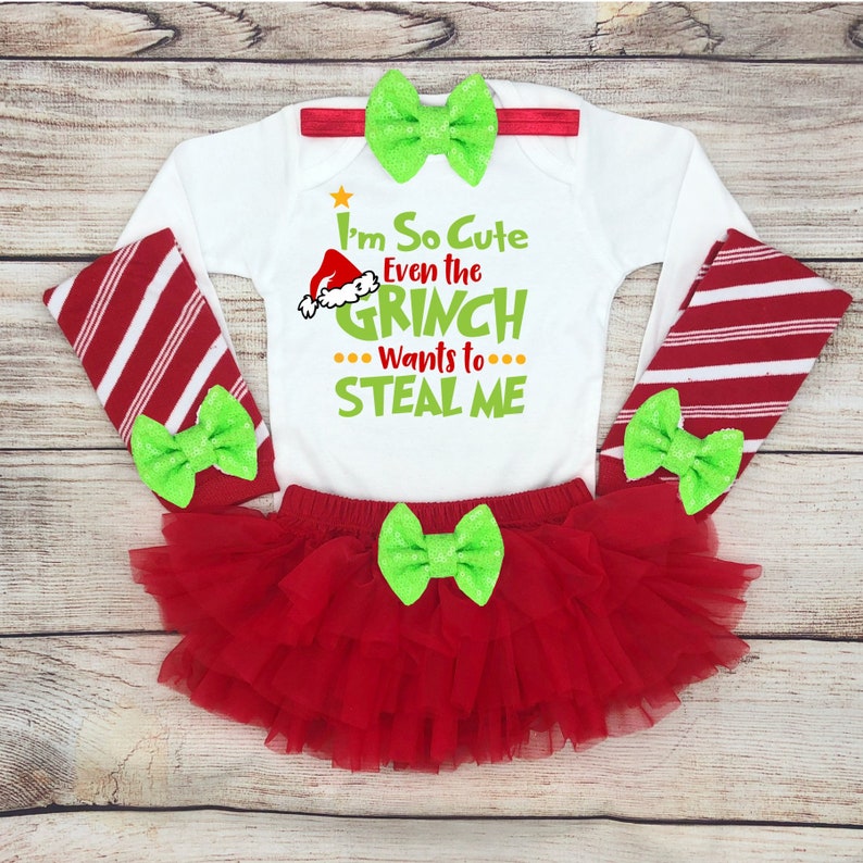 Baby Girl Christmas Outfit, Baby's First Christmas, My First Christmas Baby Girl Bodysuit 
