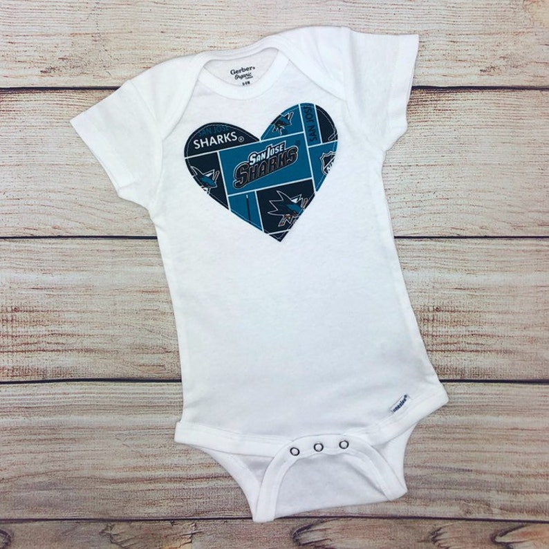 Hockey Baby Girl Coming Home Outfit Baby Girl Hockey Bodysuit Hockey Baby Girl Clothes Sharks Baby Girl Game Day Outfit