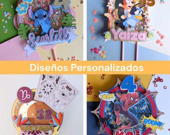 Modelo Shaker (Diseño) - CAKE TOPPER PERSONALIZADO
