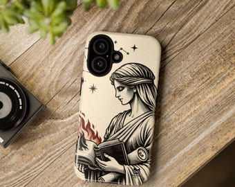 Hypatia - When Knowledge Burns | Philosophical Art for iPhone Case | Women History Collection The Forgotten Ones