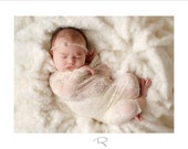 Newborn Wrap - sheer LACE stretch Wrap - Champagne -  Newborn Photo Prop - Maternity Photography Prop, Newborn Wrap