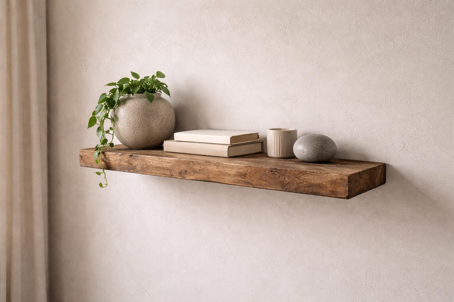 Reclaimed Wood Floating Shelf | Handmade Timber Wall Decor - Etsy UK