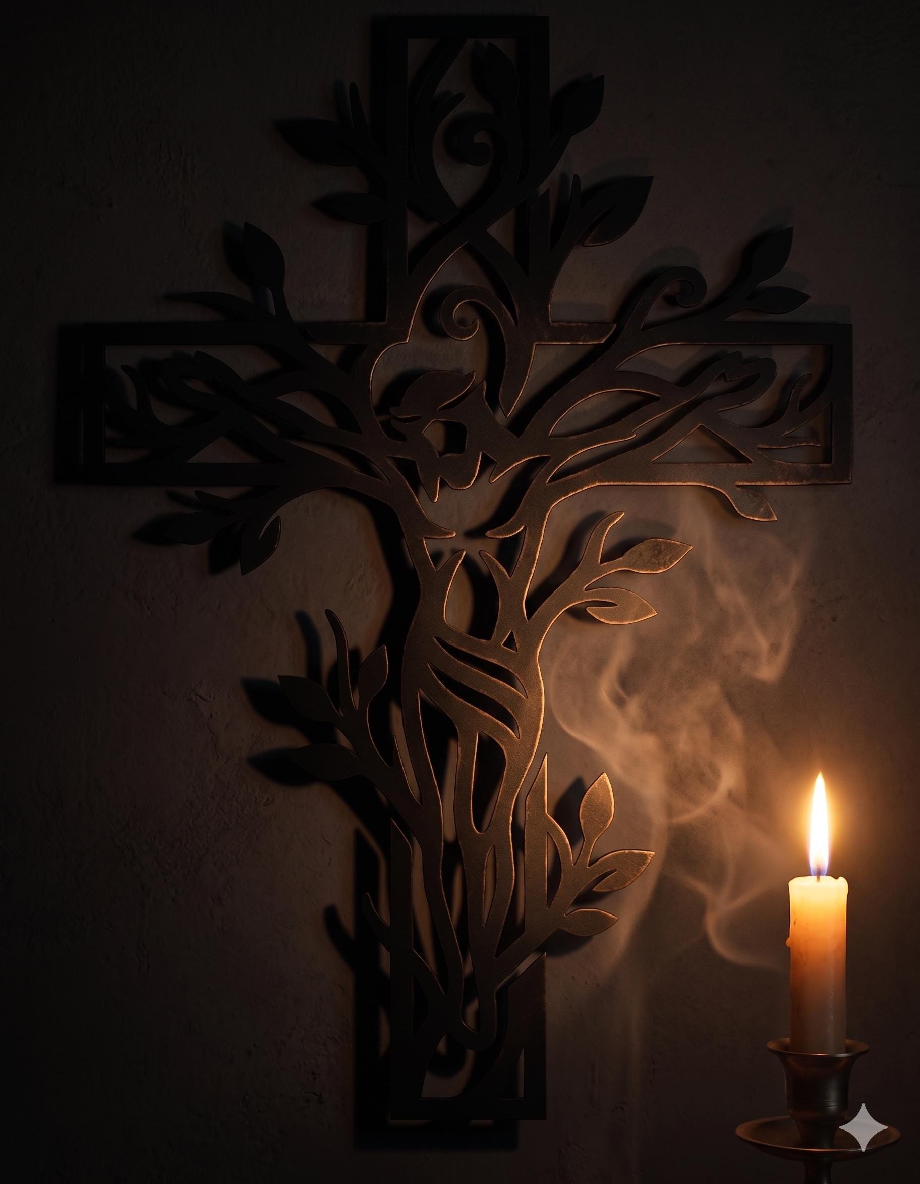 Jesus Tree of Life Cross SVG | Laser Cut Metal Wall Art Template ...