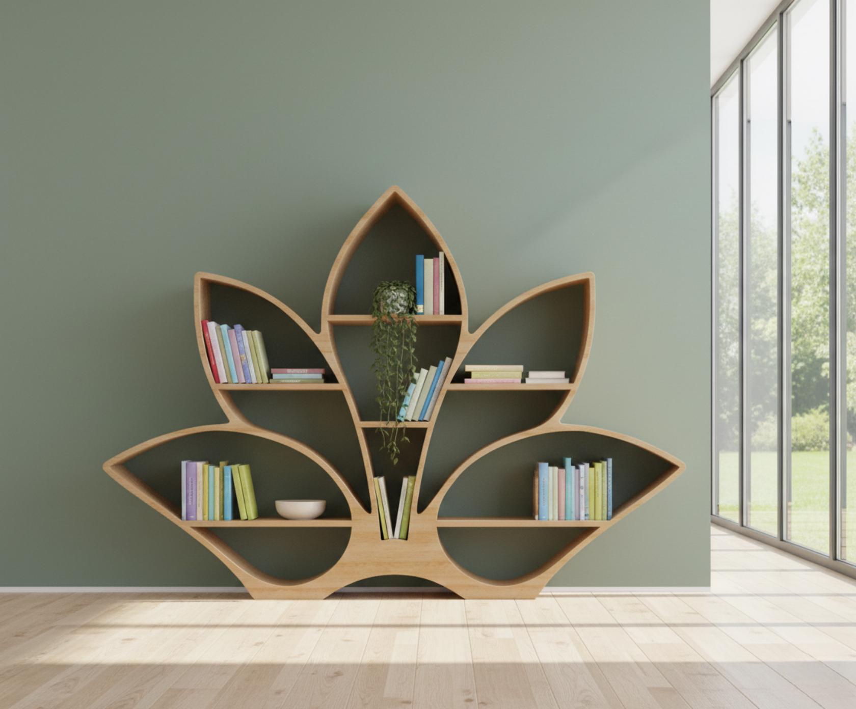 Boekenkast met 3 planken ZEHNA 117 cm wit