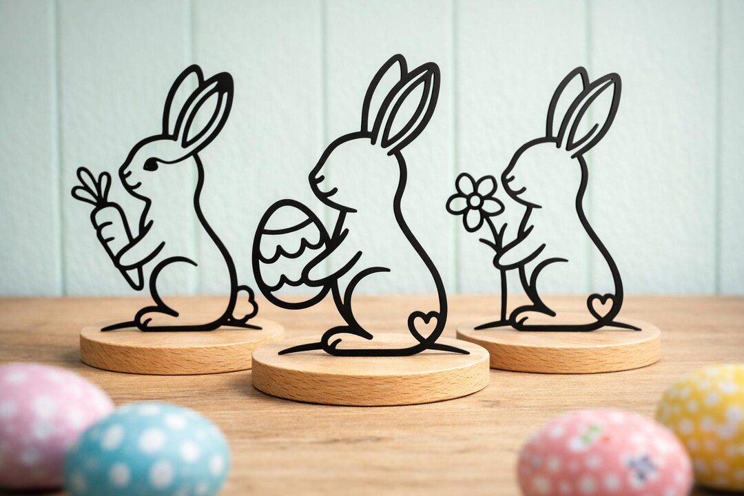 Easter Bunny SVG Bundle | Laser Cut Easter | Spring Block Decor ...