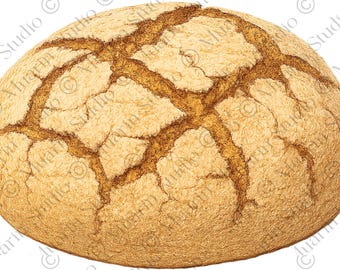 Bakkerijdessert, png-bestand – Broa de Milho maïsbrood, kleurpotlood, transparante png (digitale download)