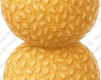 Dessert Sticker PNG – Sesame Balls (Jian Dui) Clipart, Transparent PNG (Digital Download)