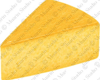 Bakery Dessert Clipart PNG – Revani Semolina Cake, Colored Pencil, Transparent PNG (Digital Download)