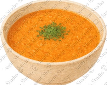 Rezeptkarte Food Clipart PNG - Mercimek Corbasi Linsensuppe, Buntstift, Transparente PNG (Digitaler Download)
