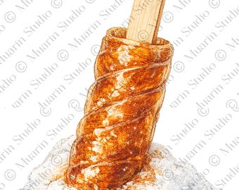 Naklejka deserowa PNG – Kanadyjski cukierek klonowy Taffy, kredka kolorowa, przezroczysty PNG (pobieranie cyfrowe)