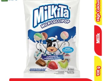 Milkita Lollipop – Indonesischer Milky Candy Pop | Asiatisches süßes Festlichkeits-Geschenk 108grm
