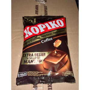Kopiko kaffegodis *vikt 175 gram innehåll 50 per förpackning