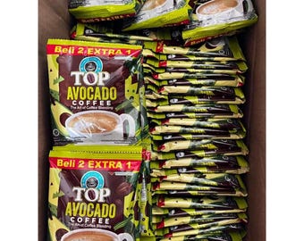 Top Coffe 2 Geschmacksrichtungen Avocado und Palmzucker - enthält 10 Beutel