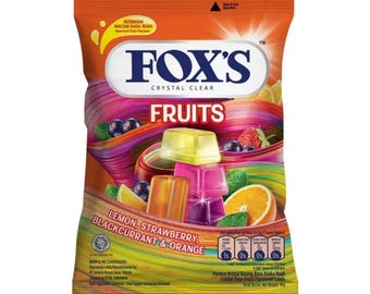 süßigkeiten foks früchte - gewicht 90 gramm