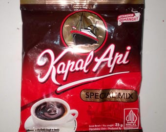 Kapal Api Coffee Mix Sachets – Authentic Indonesian Instant Coffee - contens 10 sachet