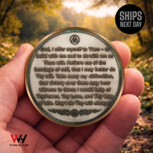Personalized Tree of Life Soberity Coin,Recovery Anniversary Gift,Sober Celebration Keepsake