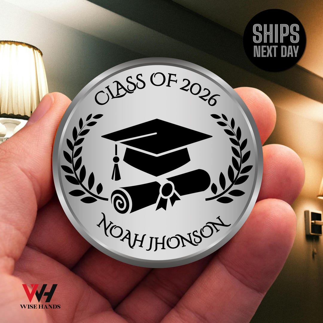 Custom Graduation Coin,custom Engraved Keepsake, Graduation Gift,,gift ...