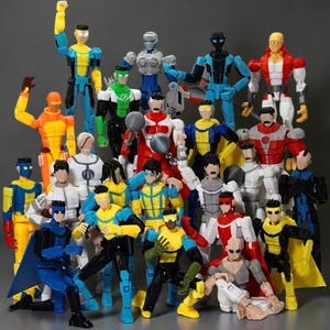 3D-gedrukt Invincible Mark Omni Man Conquest Toys Actiefiguren Anime Model Dummy 13 Superhelden Multi-Jointed Toy, onoverwinnelijk figuur