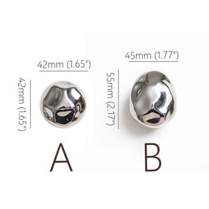 Unique Ceramic Knobs, Silver Cabinet Knobs, Furniture Improvement Knob image 2