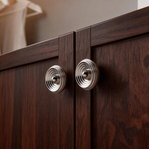 Silver Metal Cabinet Pulls, Sleek Modern Drawer Handles, Wardrobe Hardware