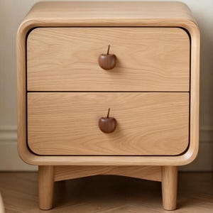 Wooden Drawer Pulls, Modern Natural Wood Cabinet & Wardrobe Handles