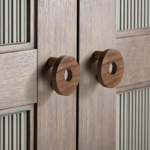 Hölzerne Schubladengriffe, moderne Naturholzschrank- und Kleiderschrankgriffe