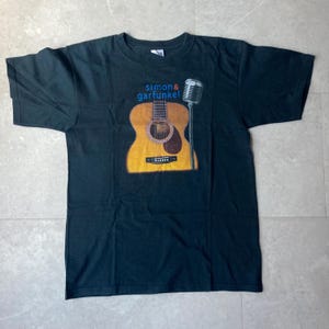 Vintage Simon & Garfunkel Folk Rock Band Concert Tour T-shirt Size Medium Large