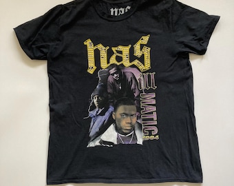Nas Nasir Jones Illmatic Rap T-shirt Size Medium
